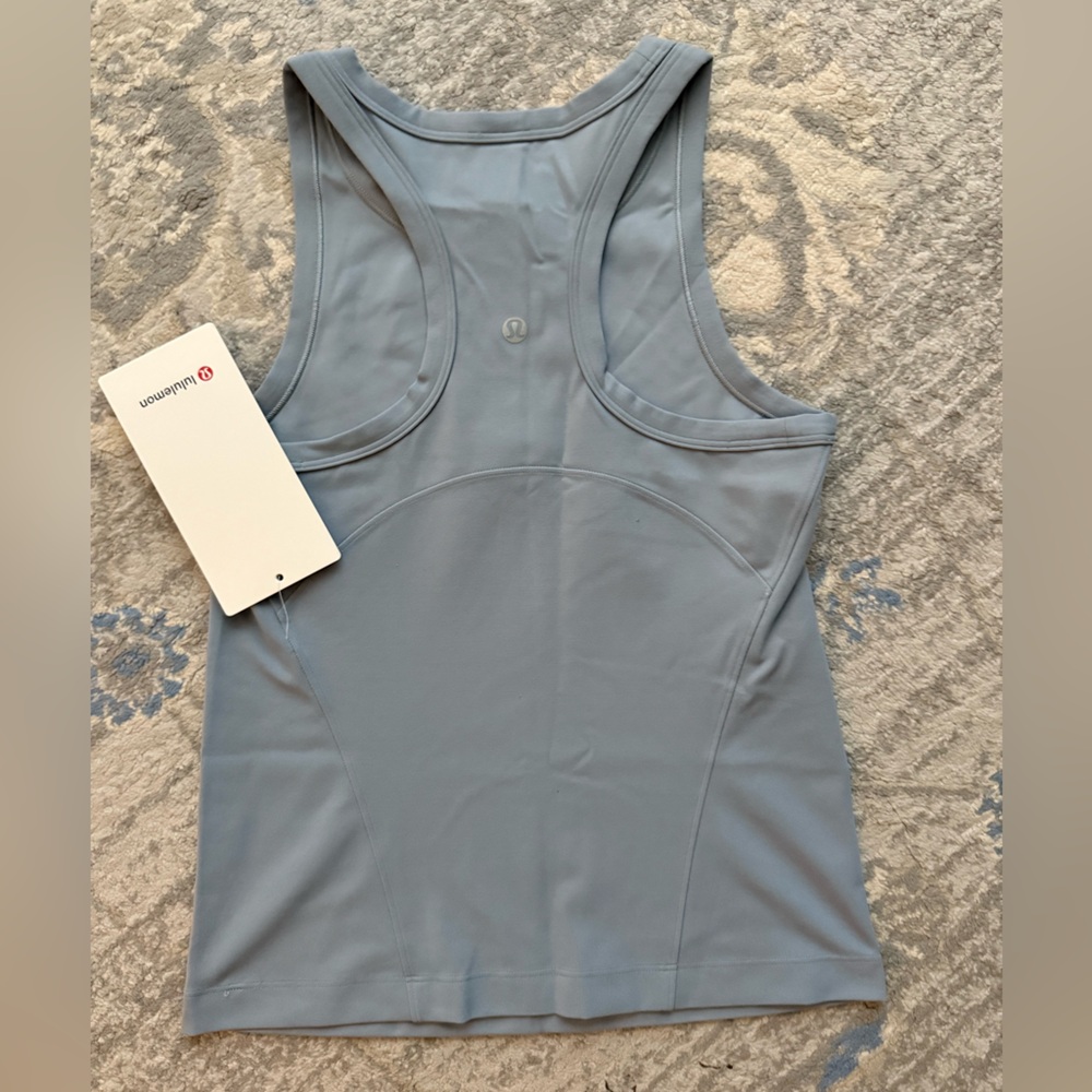Lululemon Align Waist-Length Racerback Tank Top Concrete Blue - Picture 2 of 5